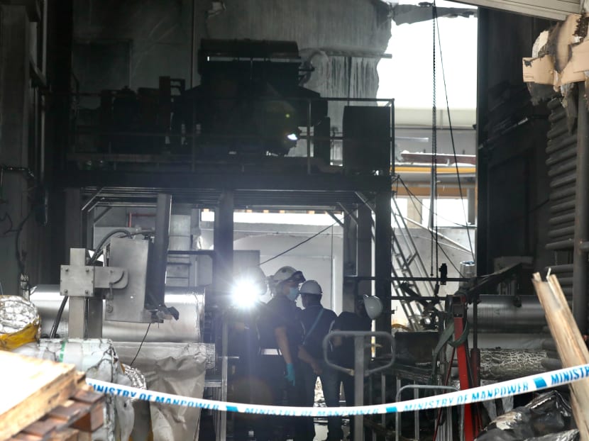 The Singapore Civil Defence Force responded to a fire at 32E Tuas Avenue 11 at about 11.25am on Feb 24, 2021. The Singapore Civil Defence Force responded to a fire at 32E Tuas Avenue 11 at about 11.25am on Feb 24, 2021.