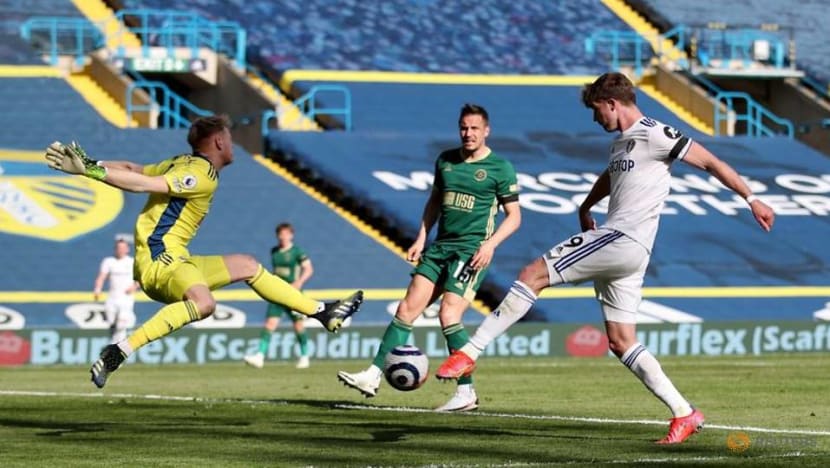 Football: Harrison helps Leeds to 2-1 win over Sheffield Utd Football: Harrison helps Leeds to 2-1 win over Sheffield Utd