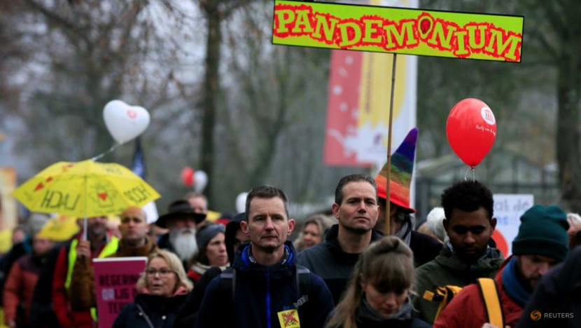 Thousands protest over Dutch coronavirus restrictions Thousands protest over Dutch coronavirus restrictions