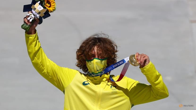 Olympics-Skateboarding-Australia's Palmer wins gold for men's park Olympics-Skateboarding-Australia's Palmer wins gold for men's park