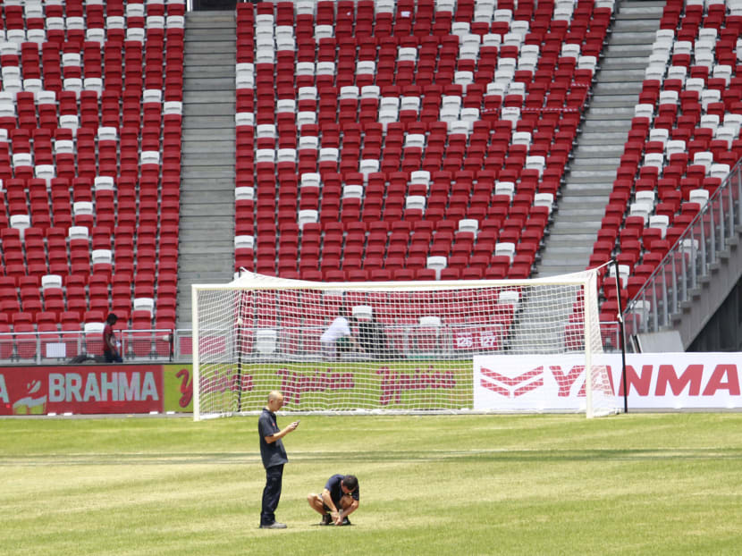 To allow for enough time for the pitch to recover, the 55,000-seater National Stadium will not host the full complement of AFF Suzuki Cup matches. Photo: Wee Teck Hian