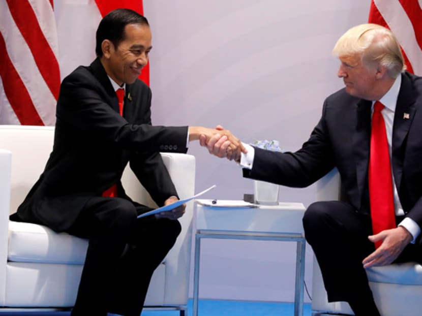 Indonesia's President Joko Widodo (left) and US President Donald Trump at the G20 meeting. Many South-east Asian leaders have expressed anxiety about what Mr Donald Trump’s presidency means for the region. Photo: Reuters