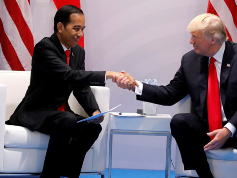 Indonesia's President Joko Widodo (left) and US President Donald Trump at the G20 meeting. Many South-east Asian leaders have expressed anxiety about what Mr Donald Trump’s presidency means for the region. Photo: Reuters Indonesia's President Joko Widodo (left) and US President Donald Trump at the G20 meeting. Many South-east Asian leaders have expressed anxiety about what Mr Donald Trump’s presidency means for the region. Photo: Reuters