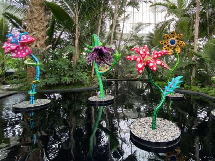 Yayoi Kusama's dots, flowers breathe life into pandemic New York