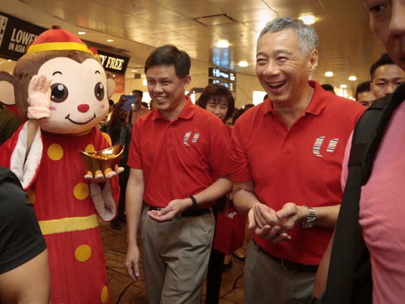 PM Lee visits Changi Airport on Chinese New Year