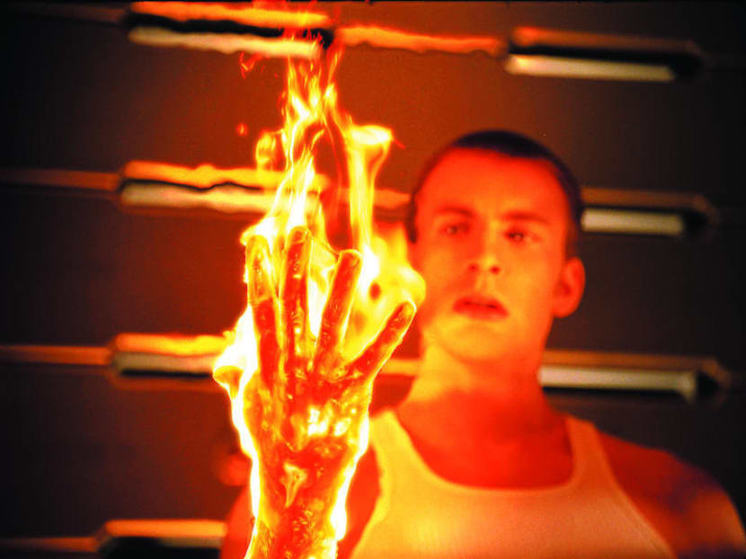 Chris Evans, of Captain America fame, as the Human Torch in the 2005 Fantastic Four movie. Photo: 20th Century Fox