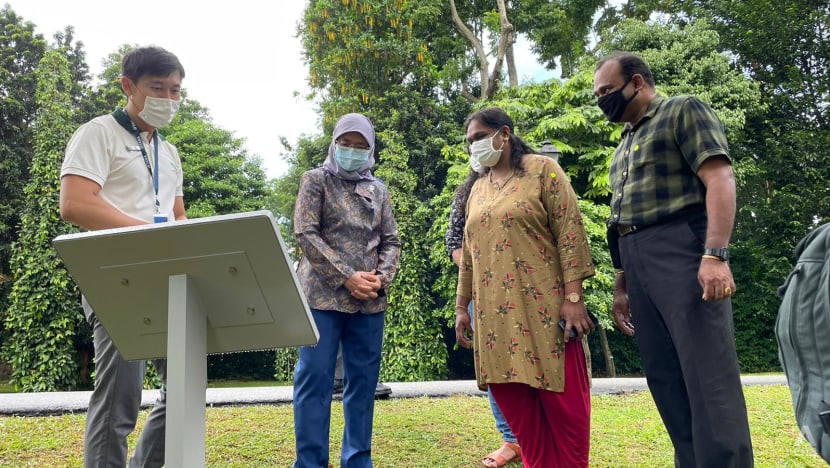 President Halimah shows appreciation to frontline workers with tour of enhanced garden at Istana President Halimah shows appreciation to frontline workers with tour of enhanced garden at Istana