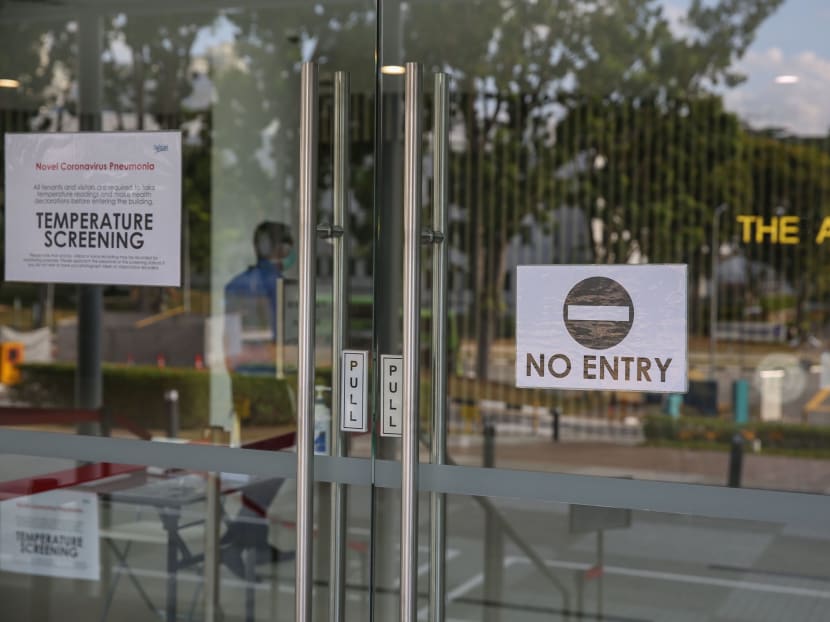 A view of the entrance to Wizlearn Technologies. Two more people are diagnosed to have Covid-19, the Ministry of Health said in an update on March 2, 2020.