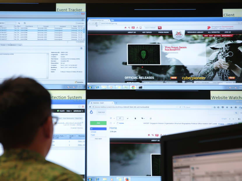 A simulated cyber-attack at Mindef's Cyber Test and Evaluation Centre (CyTEC) on Feb 27, 2017. Photo: Jason Quah/TODAY A simulated cyber-attack at Mindef's Cyber Test and Evaluation Centre (CyTEC) on Feb 27, 2017. Photo: Jason Quah/TODAY