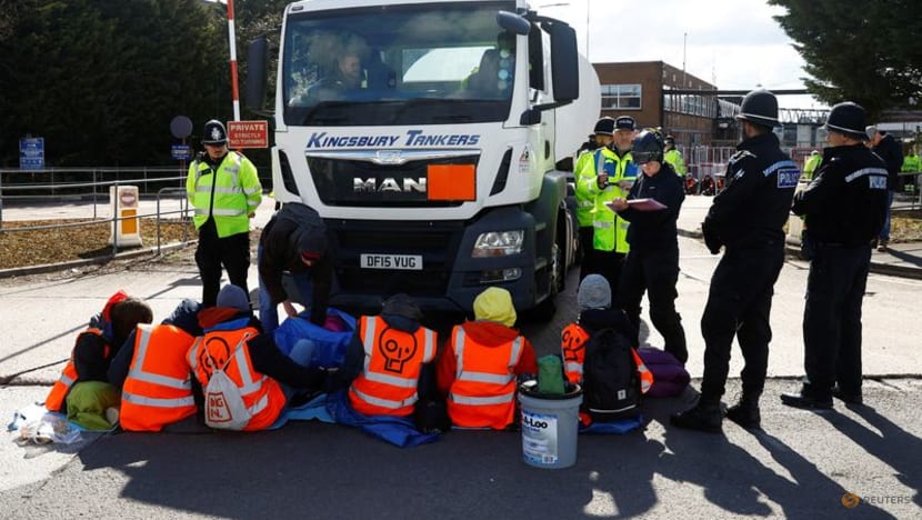 Climate activists promise daily protests after blocking 10 UK oil terminals