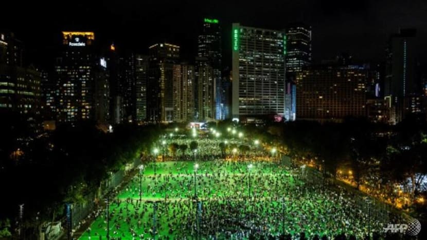 Thousands in Hong Kong defy ban on Tiananmen vigil Thousands in Hong Kong defy ban on Tiananmen vigil