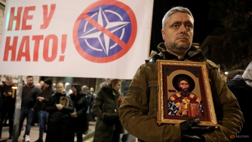 Thousands in Belgrade protest against Western-backed Serbia-Kosovo deal Thousands in Belgrade protest against Western-backed Serbia-Kosovo deal