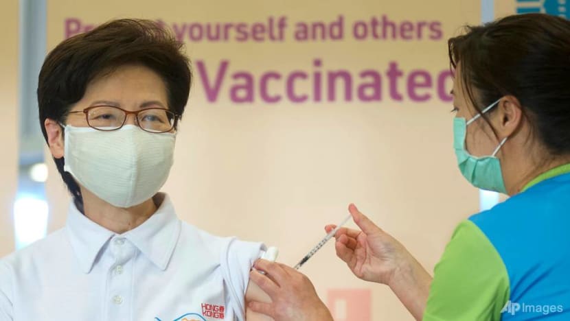 Hong Kong leader gets China's Sinovac COVID-19 vaccine to bolster public confidence Hong Kong leader gets China's Sinovac COVID-19 vaccine to bolster public confidence