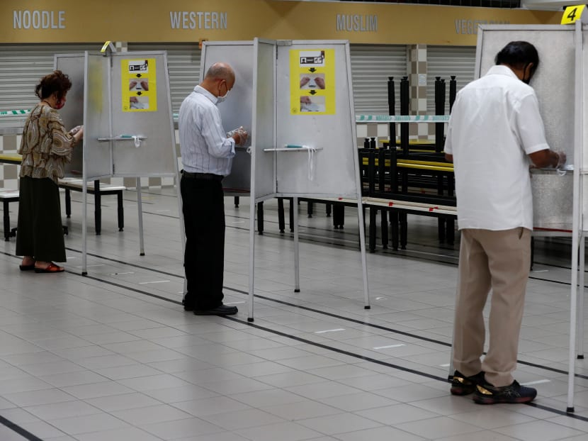 A survey by the Institute of Policy Studies found that about 64 per cent voters who switched from the ruling People's Action Party to the Opposition in the 2020 General Election were men. A survey by the Institute of Policy Studies found that about 64 per cent voters who switched from the ruling People's Action Party to the Opposition in the 2020 General Election were men.