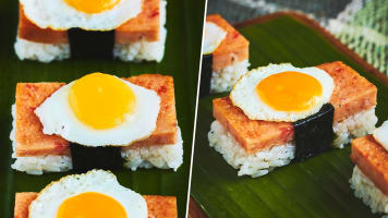 Luncheon Meat & Quail Egg Nasi Lemak ‘Sushi’ So Cute, Gudetama Would Approve