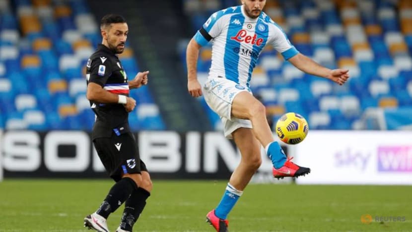 Soccer-Napoli's Manolas to miss key run of games with ankle injury