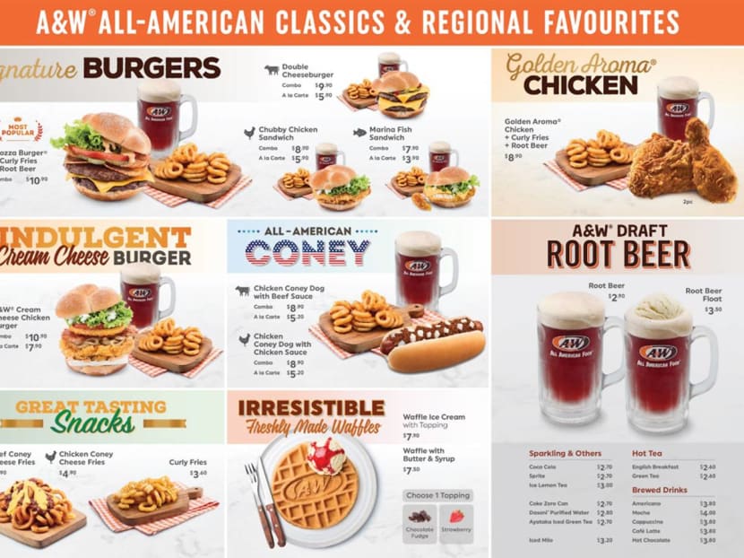 A&w menu