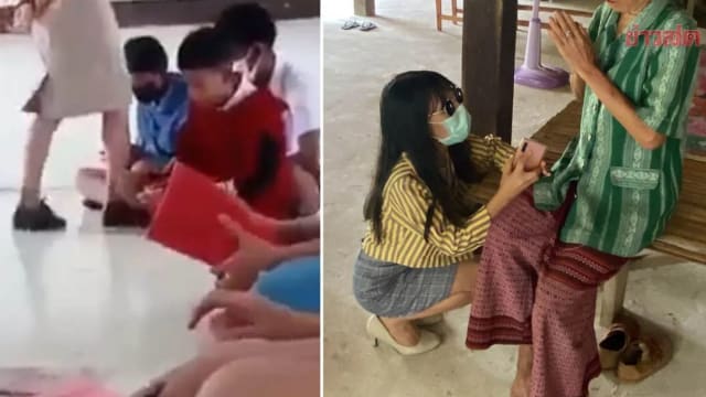 猛踹三名“顽皮学生” 泰国女教师行为惹议