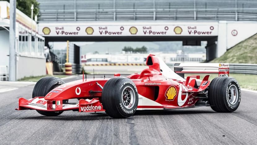 Kereta lumba Ferrari Michael Schumacher dijual pada AS$14.8 juta 