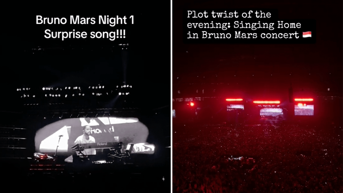 #tendance : les fans de Bruno Mars interprètent la chanson de la fête nationale Home au concert de Singapour