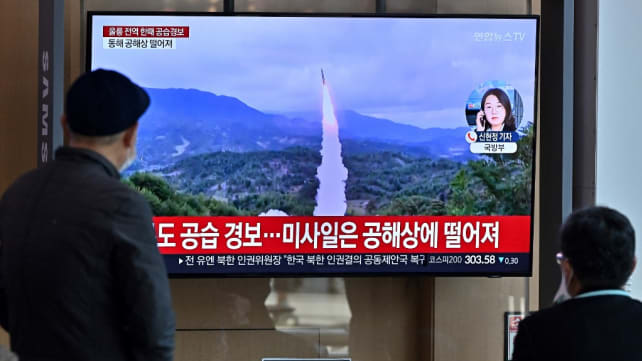 Why did North Korea fire a missile across the maritime border with the South?