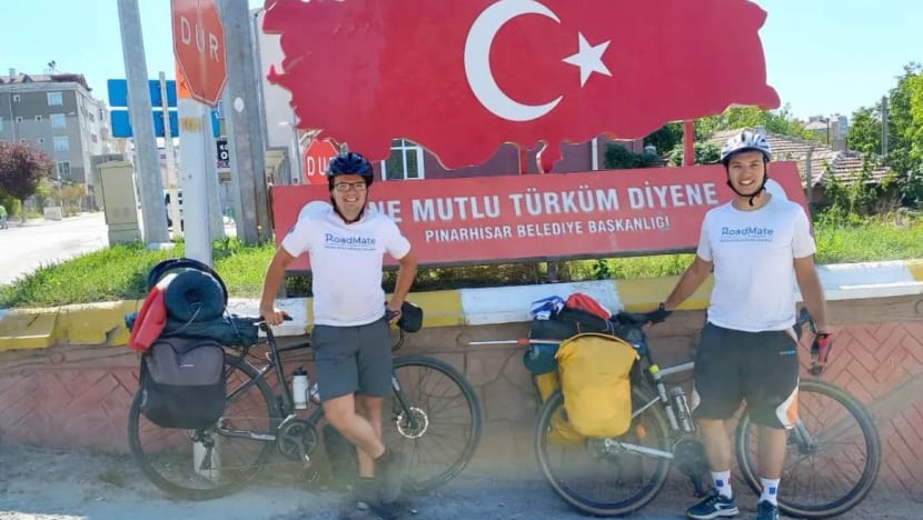 From Paris to Doha: Two football fans show love for France with long bicycle ride From Paris to Doha: Two football fans show love for France with long bicycle ride