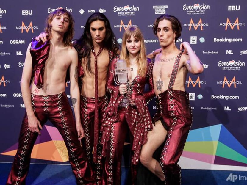 Italy Eurovision winners Maneskin return home to cheers, a drug test