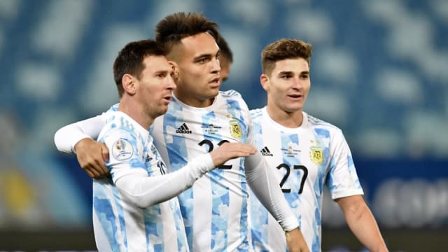 美洲杯：梅西破上阵纪录独中双元 阿根廷大胜夺盟主