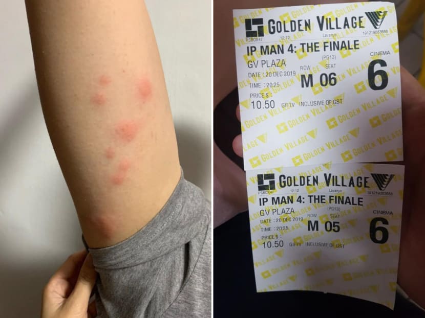Facebook user Jeanette Tan claimed her fiancé discovered bite marks on his right hand after they watched the movie Ip Man 4 at GV Plaza on Dec 20.