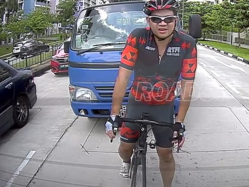 A judge said that cyclist Eric Cheung Hoyu, seen in a screengrab of the viral video, was “fortunate” not have suffered worse injuries.