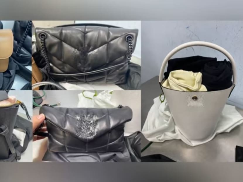 Five luxury bags purchased overseas and valued at S$13,825, with Goods and Services Tax amounting to S$1,106, were not declared at customs.
