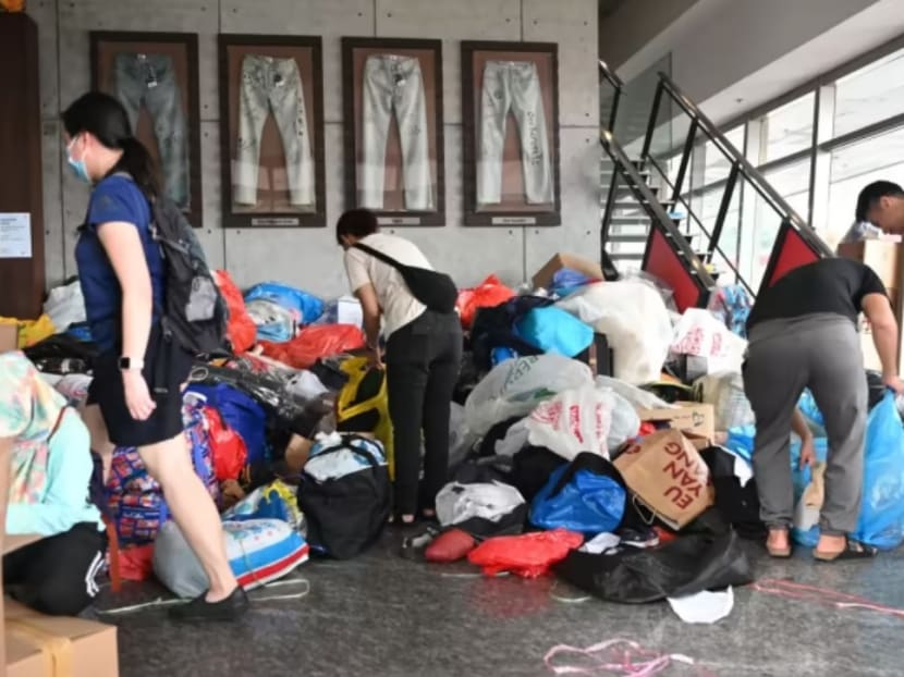 People drop off donations for the victims of the quake in Turkiye and Syria, at 10 Genting Lane, on Feb 10, 2023. People drop off donations for the victims of the quake in Turkiye and Syria, at 10 Genting Lane, on Feb 10, 2023.