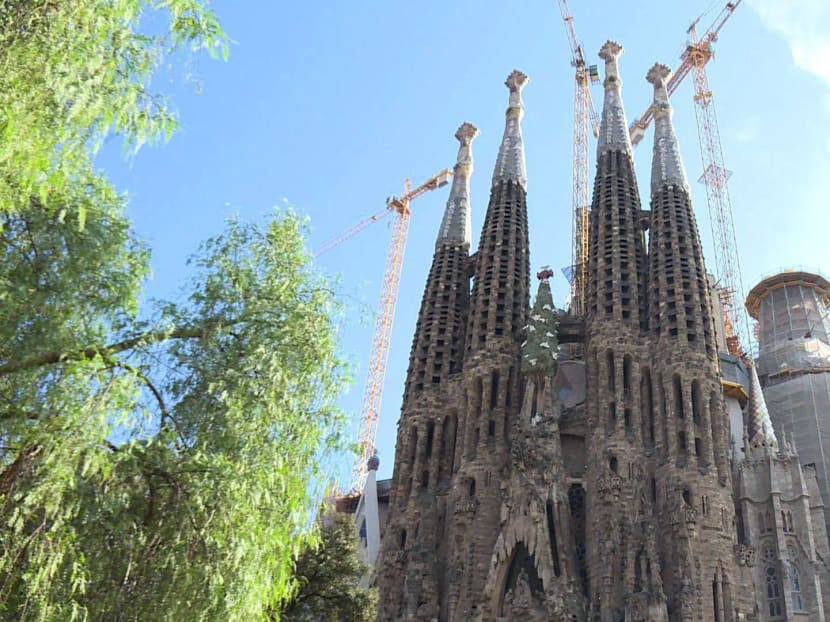 The Sagrada Familia church in Barcelona receives masses of tourists every day, but some Spanish people have risen in protest as mass tourism becomes a nightmare despite the jobs and income it generates. Photo: AFP