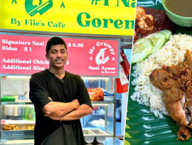‘Rude’ Lucky Plaza nasi ayam goreng seller expands biz, opens new Westside outlet at Holland Drive