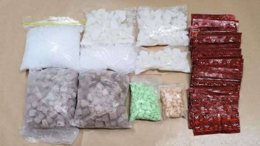 More than S$600,000 worth of drugs seized in raid, 2 people arrested More than S$600,000 worth of drugs seized in raid, 2 people arrested