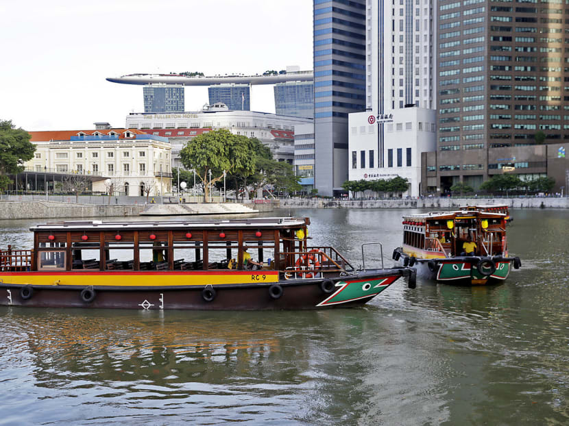 River Taxis seen along the Singapore River on Jan 7, 2016. Photo: Wee Teck Hian/TODAY