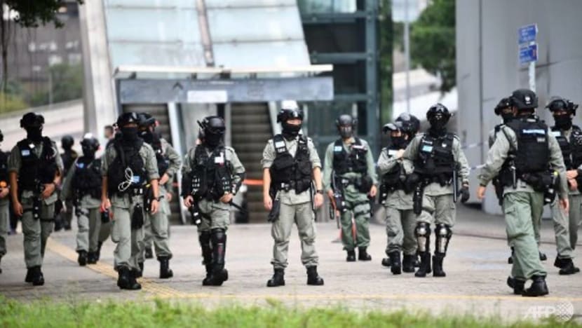 Riot police shield Hong Kong legislature as protests gather against anthem Bill Riot police shield Hong Kong legislature as protests gather against anthem Bill