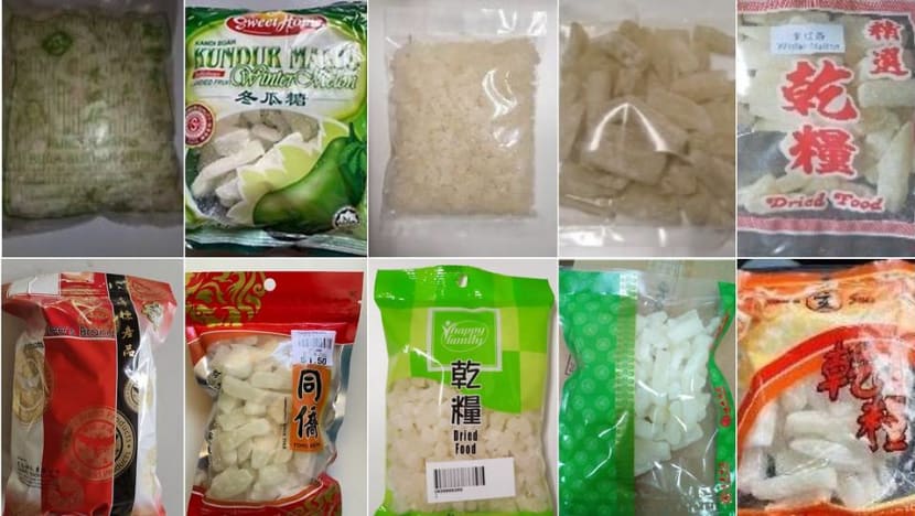 SFA recalls 10 winter melon products for high levels of sulphur dioxide