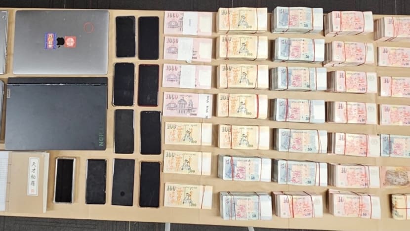 43 people arrested in joint transnational unlawful betting enforcement operation by spf and rmp picture1