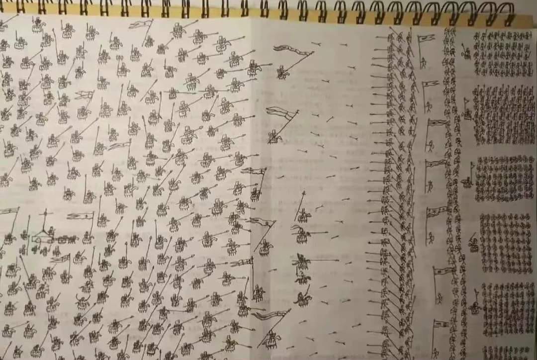 A mother in Taiwan was shocked to find this detailed drawing when she looked into her son's schoolbag to figure out why he had been performing poorly in tests at school.