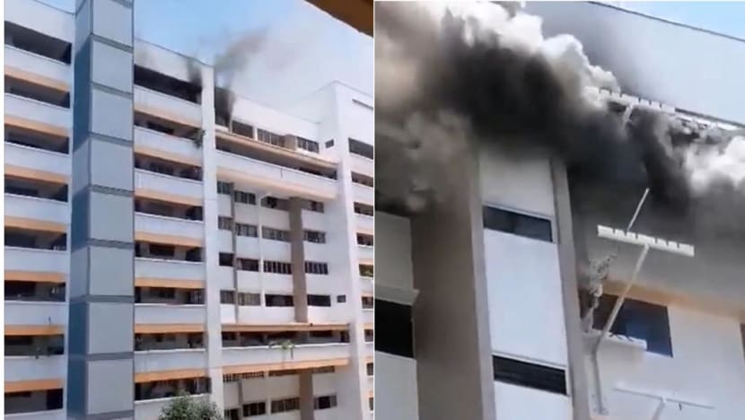 About 70 people evacuated after fire breaks out at HDB flat in Tampines About 70 people evacuated after fire breaks out at HDB flat in Tampines