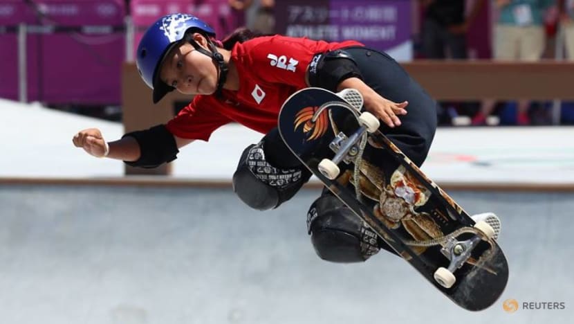 Olympics-Skateboarding-Japan's Yosozumi wins gold at women's park skateboarding Olympics-Skateboarding-Japan's Yosozumi wins gold at women's park skateboarding