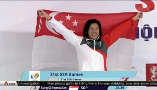 Another SEA Games gold for Gan Ching Hwee as Amanda Lim’s unbeaten streak in 50m freestyle ends | Video