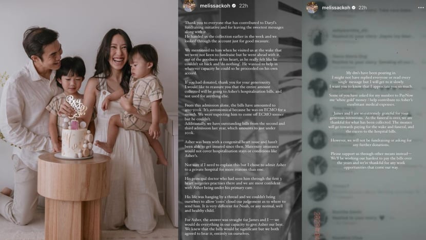 Local Influencer Melissa Koh's Late Son's Hospital Bills Came Up To Around S$700K, But She Is Not Looking For Donations