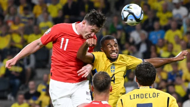 欧锦预赛：瑞典以1比3输给奥地利
