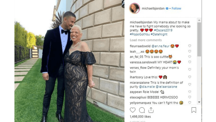 Michael B Jordan attends Oscars with mom Michael B Jordan attends Oscars with mom