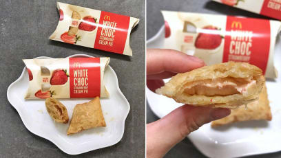 McDonald’s New White Choc Strawberry Cream Pie Taste Test: Nice Or Not?