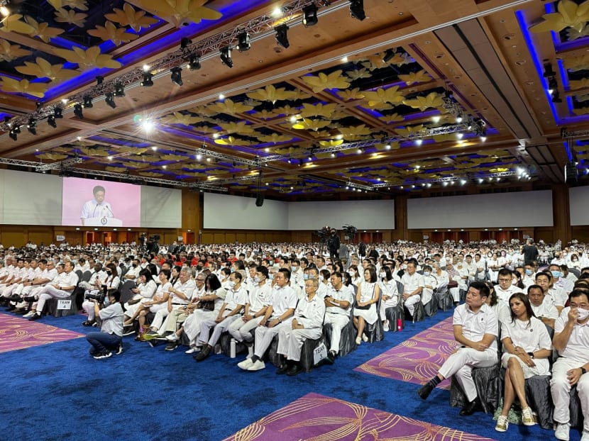 People's Action Party members at the PAP conference on Nov 6, 2022.