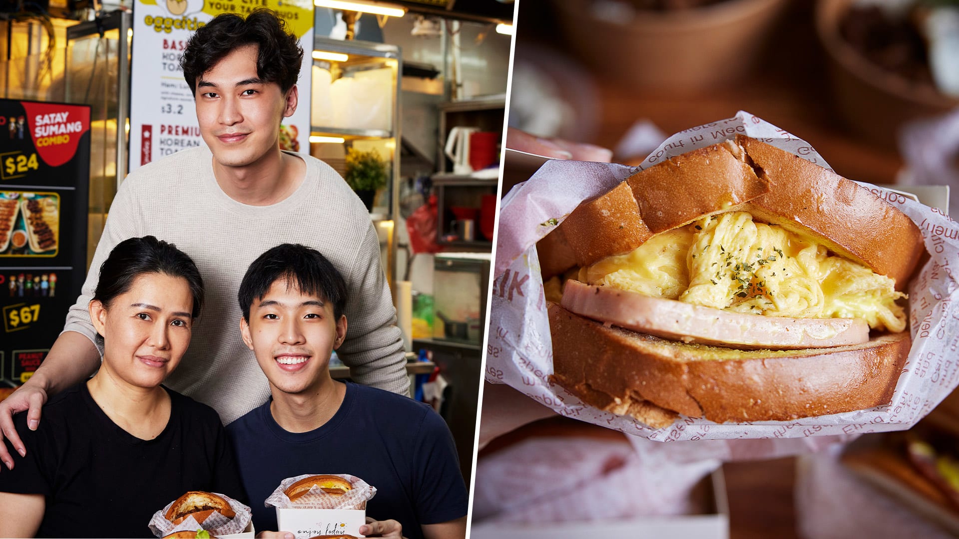 Korean-Style Egg Sandwiches & Rice Bowls From $3.20 In Sembawang Coffee Shop