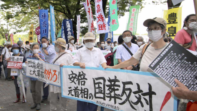 共同社民调：60.38%受访者 反对安倍国葬 